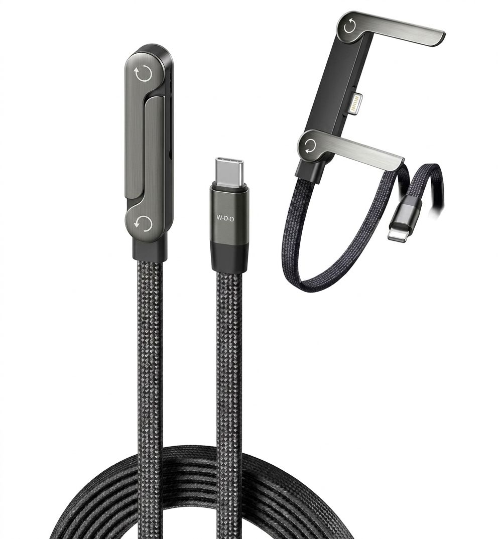 Cable de Carga Rápida 240W con Soporte Plegable