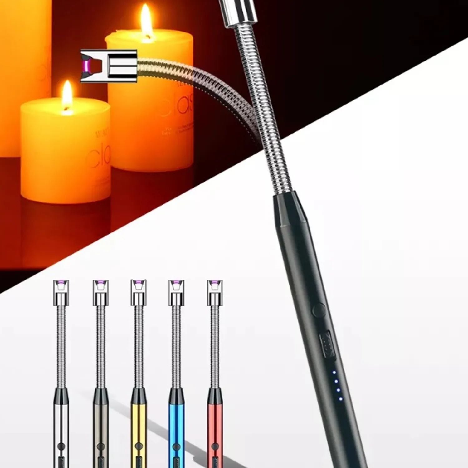 Encendedor Eléctrico Recargable USB de Cuello Flexible