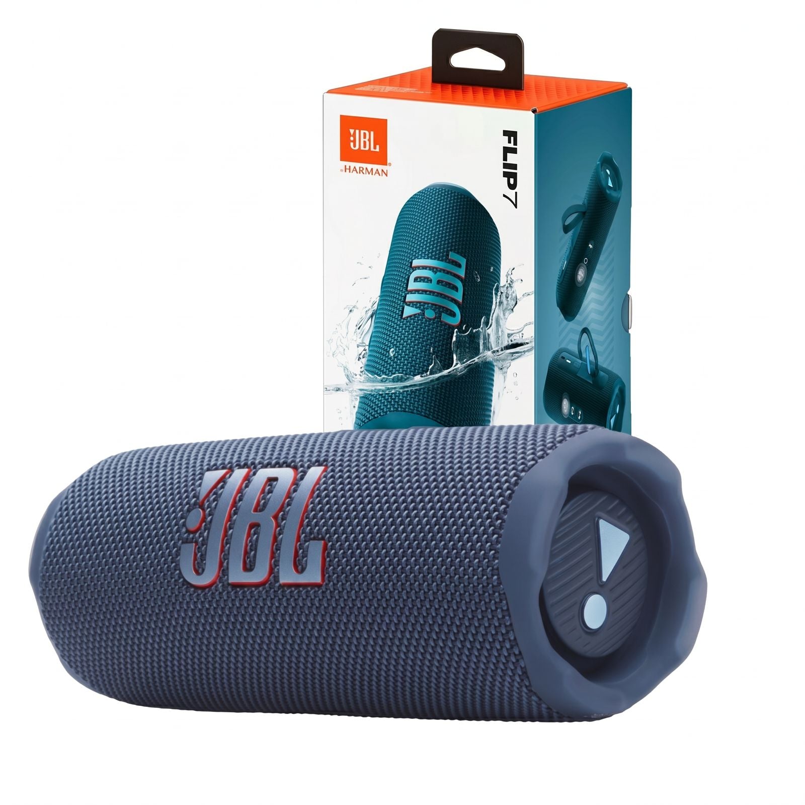Parlante JBL Flip 7 Portátil Bluetooth IP68 con AI Sound Boost (Azul)