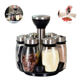 Set de 6 Condimenteros con Base Giratoria 360°