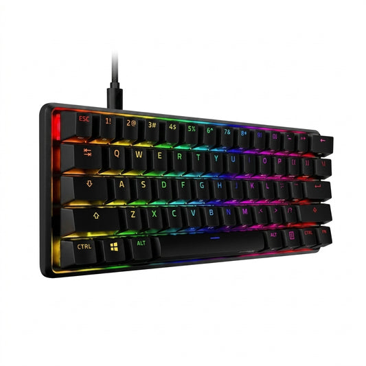 Teclado Mecánico Gamer RGB 60% con Teclas Flotantes