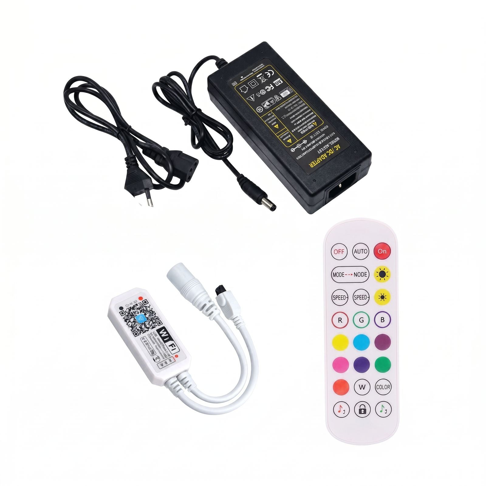 Tira de Luces LED RGB 12V Bluetooth 5 Metros (con Adaptador)