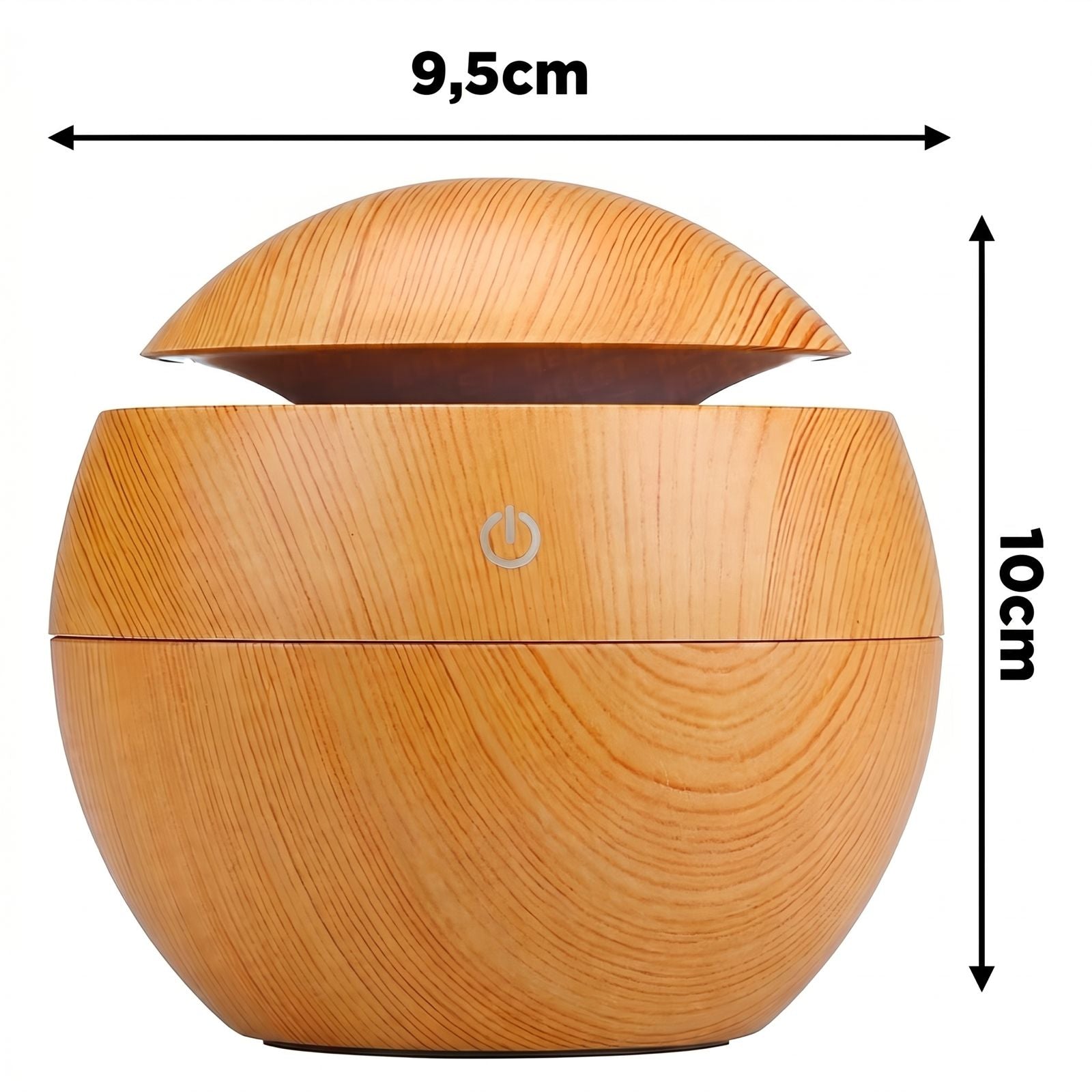 Humidificador Ultrasónico Aromaterapia con Luz LED (Diseño Madera)