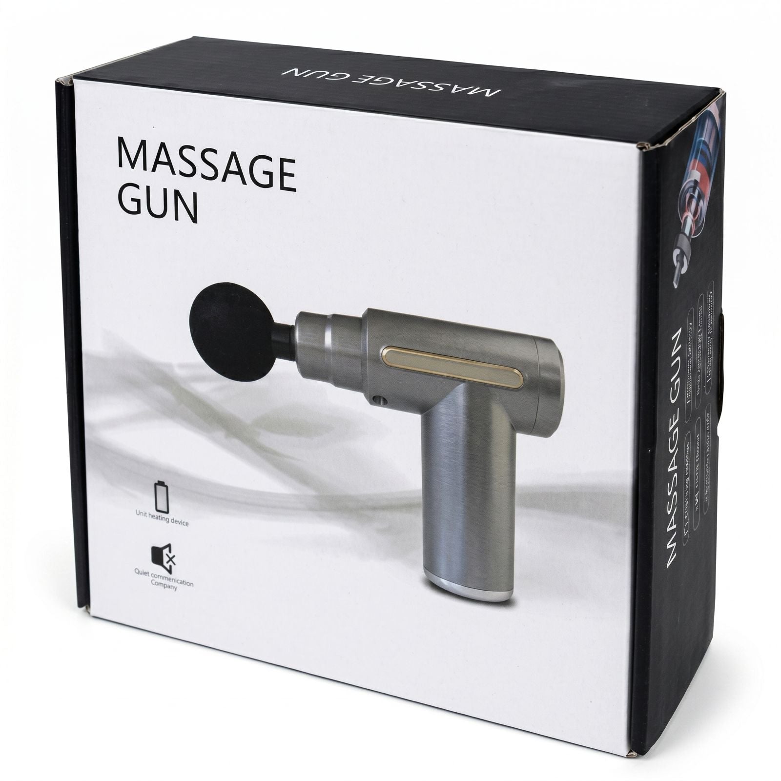 Pistola Masajeadora Muscular Recargable (4 Cabezales)