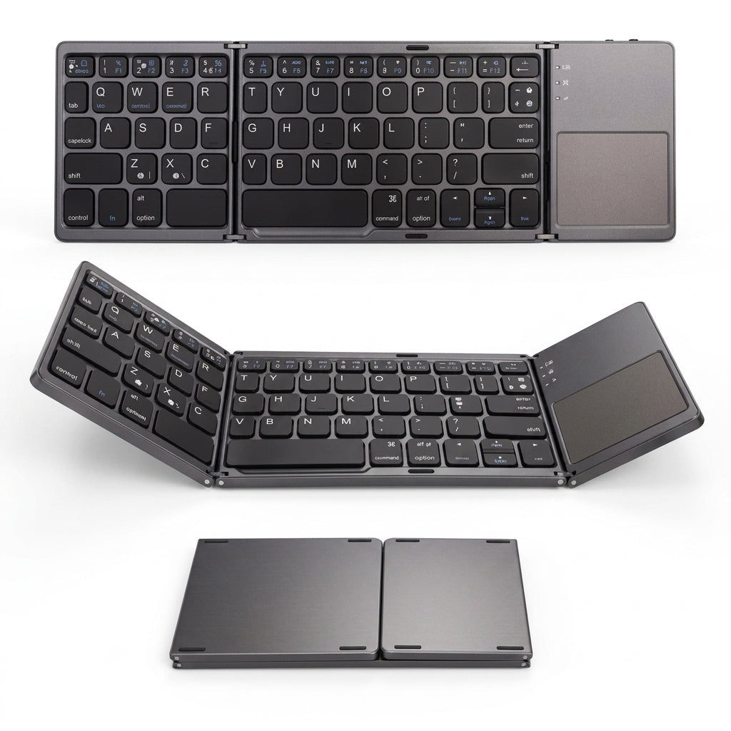 Teclado Plegable Bluetooth de Bolsillo con Touchpad